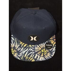Hurley Youth OSFM Snapback Hat with Tie-Dye Brim New With Tags